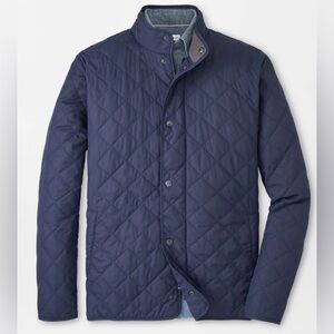 Peter Millar men’s Quilted Suffolk coat. Water resistant and wind proof